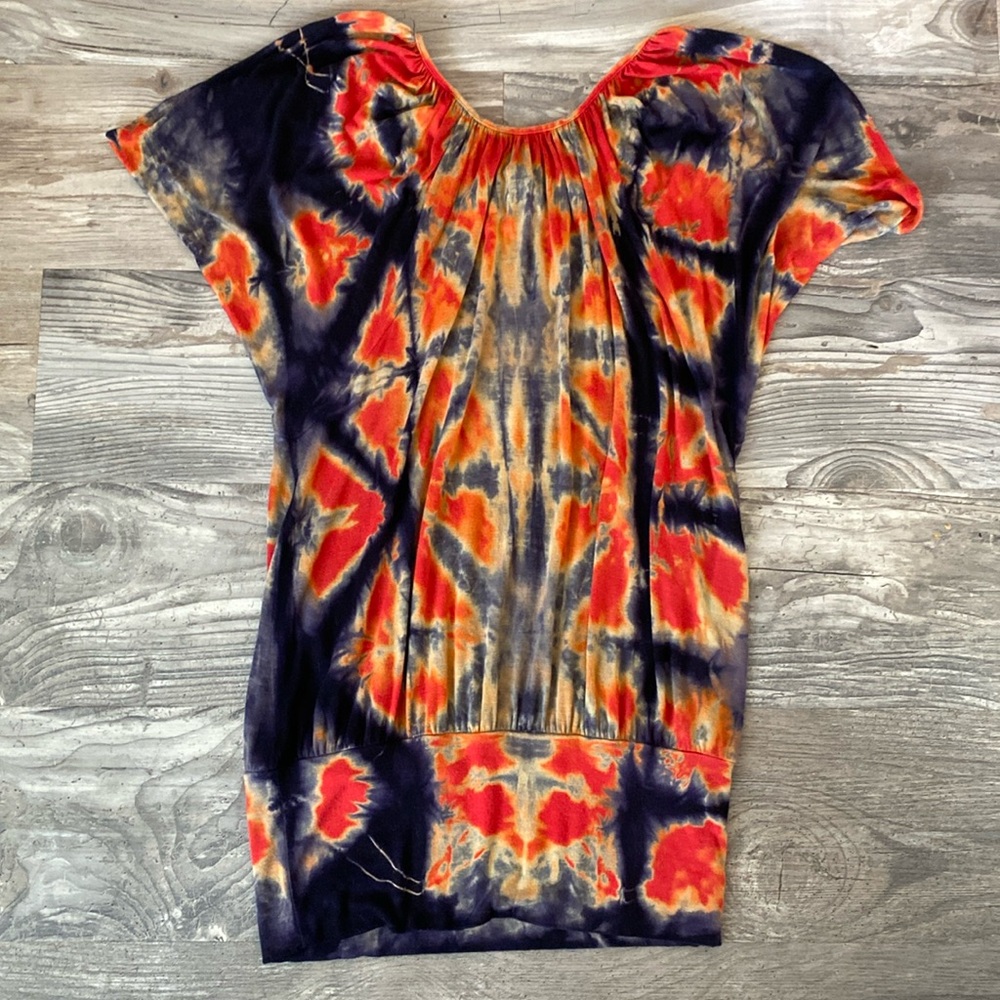 Boho tie dye dress